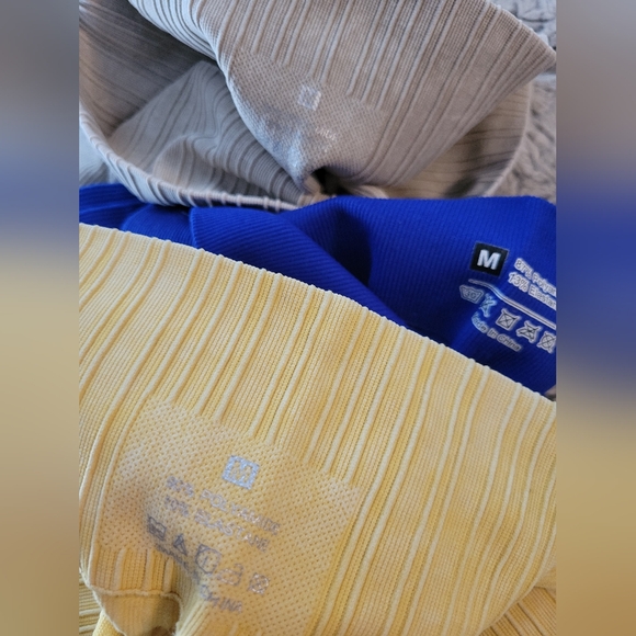 💛💙🤍💐Colorful Ribbed Biker Shorts Bundle - Picture 2 of 3